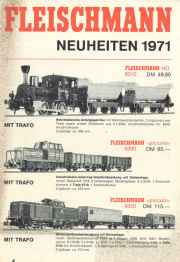 Fleischmann Neuheiten 1971